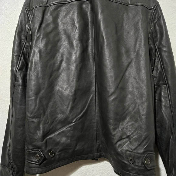 BRAND NEW POLO RALPH LAUREN LEATHER JACKET LARGE RETAILS $698
